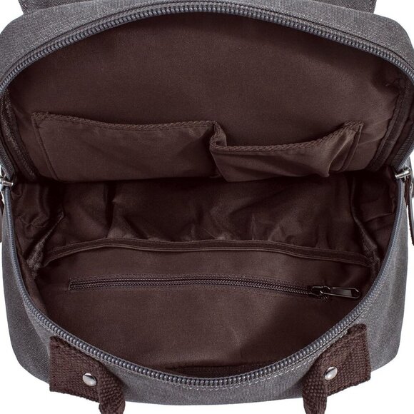 Retro Crossbody Bag Sling Bag Canvas Messenger Bag for Men Women Shoulder Bag Cr - Picture 8 of 8